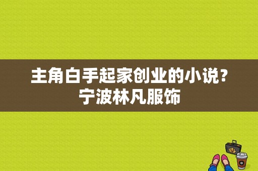 主角白手起家创业的小说？宁波林凡服饰