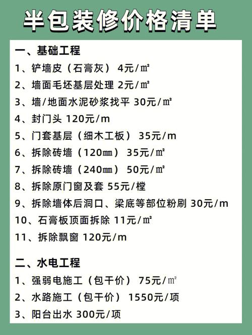 锦华半包价格（锦华半包材料价格明细）-图3