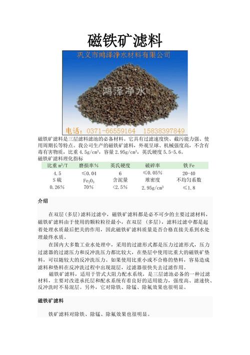 磁铁矿滤料价格(磁铁矿原矿价格)-图2 磁铁矿滤料价格(磁铁矿原矿价格)-图2