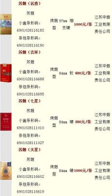 细苏烟价格(细苏烟价格多少钱)-图2 细苏烟价格(细苏烟价格多少钱)-图2