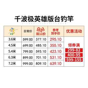 千波极价格(千波极二代鱼竿性能怎么样)-图3 千波极价格(千波极二代鱼竿性能怎么样)-图3