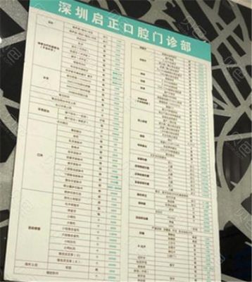 启飞齿科价格表（启飞齿科民治店电话）