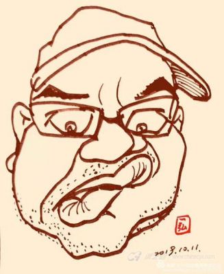 胡旻书法价格（画家胡旻人物肖像漫画头像）